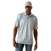 ARIAT CHARGER 2.0 GREY HEATHER - MENS POLO  - 10058846