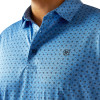 ARIAT CHARGER 2.0 CLASSIC BLUE PRINT - MENS POLO  - 10058848