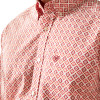 ARIAT SAYLOR ORANGE CLASSIC PRINT - MENS SHIRT  - 10058966