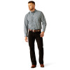 ARIAT SANTIAGO DARK TEAL PRINT - MENS SHIRT  - 10058967