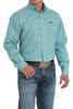 CINCH MEDALLION TURQUOISE PRINT - MENS SHIRT  - MTW1105902