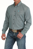 CINCH TENCEL STRIPED BLACK PRINT - MENS SHIRT  - MTW1105908