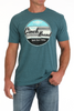CINCH BLUE BRAND PRINT - MENS TEE  - MTT1690668