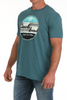 CINCH BLUE BRAND PRINT - MENS TEE  - MTT1690668
