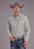 STETSON SNAP PRINT PEWTER FILIGREE - MENS SHIRT  - 11-001-0425-4016GY