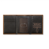 ARIAT TRIFOLD SHIELD EMBOSSED BROWN - ACCESSORIES WALLET  - A3565744