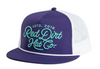 RED DIRT LARIAT PURPLE WHITE 5 PANEL - HATS CAP  - RDHC-522
