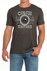 CINCH WESTERN CHARCOAL TEE - MENS TEE  - MTT1690678