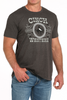 CINCH WESTERN CHARCOAL TEE - MENS TEE  - MTT1690678