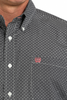CINCH GRAY GEOMETRIC PRINT - MENS SHIRT  - MTW1105914