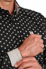 CINCH BLACK GEOMETRIC PRINT - MENS SHIRT  - MTW1105915