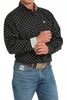CINCH BLACK GEOMETRIC PRINT - MENS SHIRT  - MTW1105915