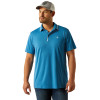 ARIAT WELDEDTEK FITTED BLUE SAPPHIRE - MENS POLO  - 10058731