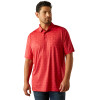 ARIAT 360 AIRFLOW SCARLET PRINT - MENS POLO  - 10058837