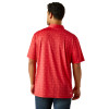 ARIAT 360 AIRFLOW SCARLET PRINT - MENS POLO  - 10058837
