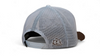 LOST CALF 3D LOGO WHITE BROWN COW PRINT - HATS CAP  - COWHIDE WHITE FLAT
