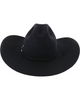 RODEO KING TOP HAND CROWN 4 1/4" BRIM - HAT FELTS  - TC 7X BLACK FELT
