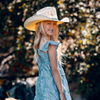 CHARLIE 1 HORSE APACHE JR YOUTH SHANTUNG - HAT STRAWS  - CSAPJR-304081