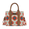 WRANGLER AZTEC RED AND BLUE TOTE PRINT - LADIES PURSES  - WG221-8120RD