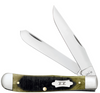 CASE OLIVE GREEN BONE SAWCUT TRAPPE - ACC KNIVES  - 39230