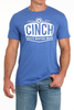 CINCH ROYAL BLUE CINCH LOGO - MENS TEE  - MTT1690682