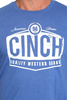 CINCH ROYAL BLUE CINCH LOGO - MENS TEE  - MTT1690682