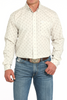 CINCH GRAY GEOMETRIC ROOSTER PRINT - MENS SHIRT  - MTW1105933