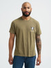 WRANGLER SPIRIT OF WEST OLIVE HEATHER - MENS TEE  - 112365651