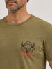 WRANGLER SPIRIT OF THE WEST OLIVE PRINT - MENS TEE  - 112365657