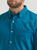 WRANGLER CODY JOHNSON INK BLUE PRINT - MENS SHIRT  - 112368041