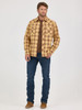 WRANGLER RETRO MODERN FIT CURRY PLAID - MENS SHIRT  - 112368074