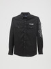 WRANGLER LOGO SNAP BLACK - MENS SHIRT  - 112368538
