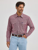 WRANGLER CLASSIC FIT BROWN CHAMBRAY - MENS SHIRT  - 112367725