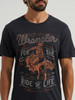 WRANGLER FOR THE RIDE OF LINE JET BLACK - MENS TEE  - 112365295