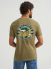 WRANGLER BURNT OLIVE HEATHER - MENS TEE  - 112365670