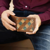 HOOEY ROUGHY OSTRICH PRINT BIFOLD - ACCESSORIES WALLET  - RBF009-BRTQ