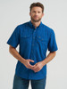 WRANGLER PERFORMANCE SNAPS BLUE - MENS SHIRT  - 112369424
