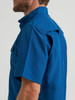 WRANGLER PERFORMANCE SNAPS BLUE - MENS SHIRT  - 112369424
