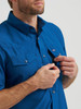 WRANGLER PERFORMANCE SNAPS BLUE - MENS SHIRT  - 112369424