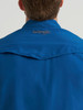 WRANGLER PERFORMANCE SNAPS BLUE - MENS SHIRT  - 112369424