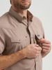WRANGLER PERFORMANCE SNAP TAN - MENS SHIRT  - 112369444