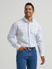 WRANGLER GEORGE STRAIT NAVY/WHITE PRINT - MENS SHIRT  - 112368199