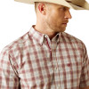 ARIAT PRO SERIES GASTON BRICK PLAID - MENS SHIRT  - 10054684