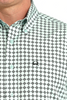 CINCH ARENAFLEX LIGHT GREEN PRINT - MENS SHIRT  - MTW1704159
