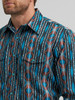 WRANGLER CHECOTAH TURQUOISE MULTI PRINT - MENS SHIRT  - 112367735