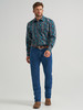 WRANGLER CHECOTAH TURQUOISE MULTI PRINT - MENS SHIRT  - 112367735
