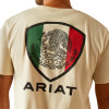 ARIAT TENOCHITLAN WHITE SHIELD PRINT - MENS TEE  - 10058883