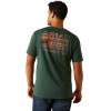 ARIAT RUSTIC WOOD FLAG FORREST GREEN - MENS TEE  - 10058890