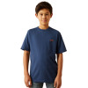 ARIAT RANCH TOUGH SPACE BLUE - KIDS BOYS TEE - 10060401