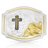 MONTANA SILVERSMITHS HORSEMAN CROSS FILIGREE - ACC BUCKLE  - 55710-929M